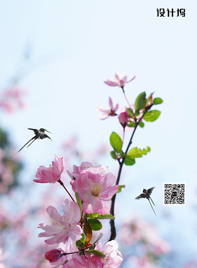 立春传统二十四节气海报背景