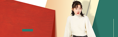 秋季女装上衣新品上市淘宝banner背景
