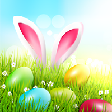 简约复活节彩蛋公众号次图背景