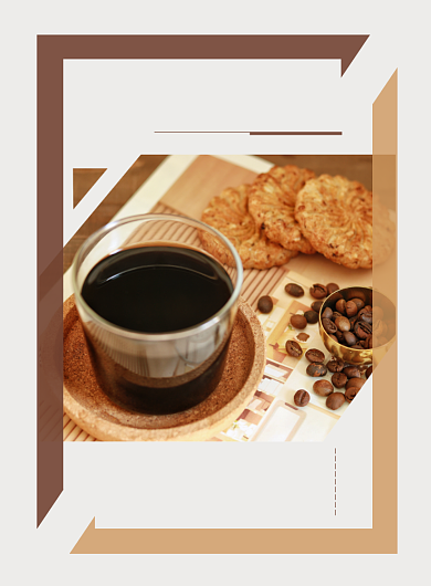 简约创意咖啡屋海报背景