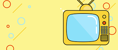 黄色卡通圆圈新年倒计时公众号首图背景