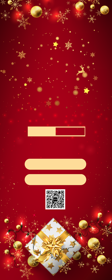 红色大气圣诞狂欢促销宣传长图手机海报背景