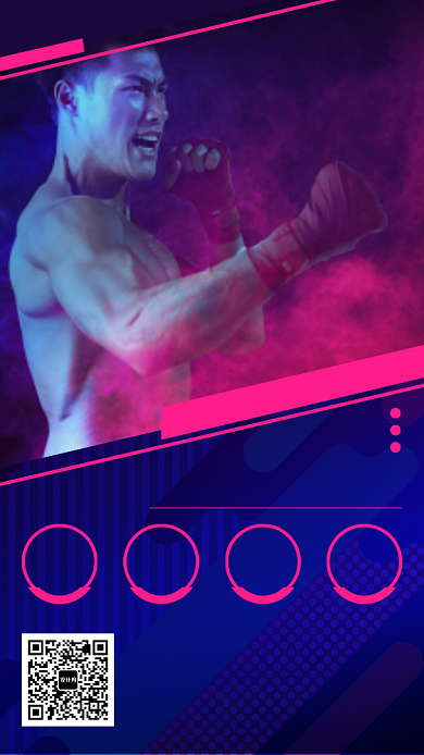 蓝色摄影健身手机海报背景