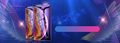 天猫手机膜上新优惠促销淘宝banner背景