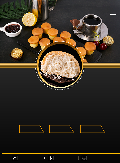 简约欧式面包海报背景