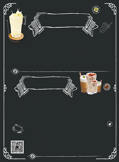 苏打奶盖奶茶菜单模板海报背景