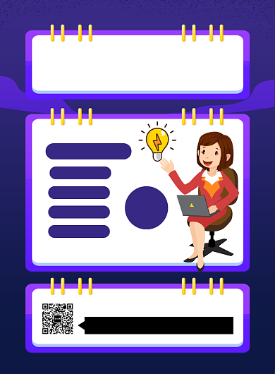 蓝色简约卡通赢在起跑线课程培训海报背景