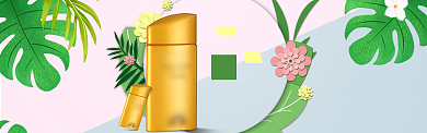 夏至预售电商创意展板淘宝banner背景