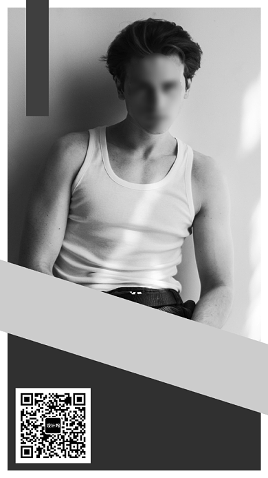 灰色时尚画室模特宣传手机海报背景