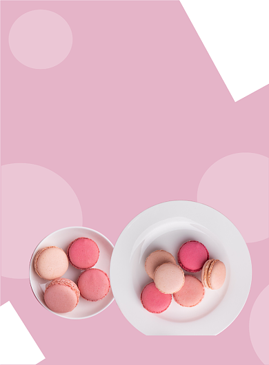 粉色马卡龙甜品宣传海报背景