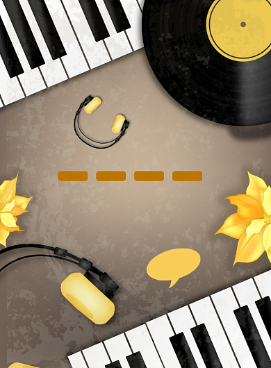 声乐培训班招生艺术音乐广告印刷海报背景