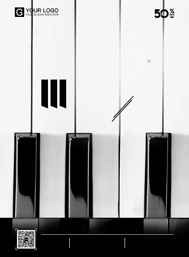 音乐培训宣传海报背景