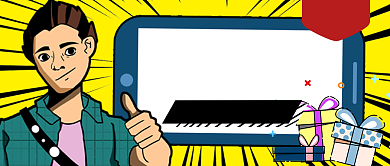 双十二就是便宜手绘手机首图背景