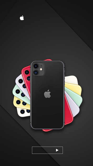 黑色iphone手机新品上市促销手机海报背景