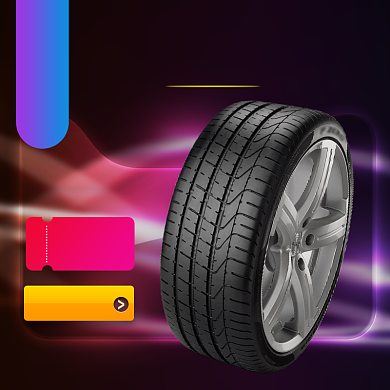 紫色黄色炫酷轮胎汽车用品直通车背景