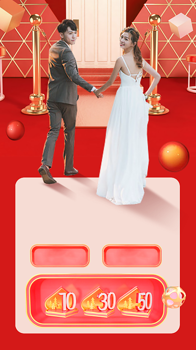 结婚婚礼摄影优惠手机海报背景