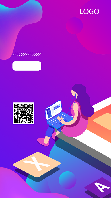 渐变流体风互联网海报背景