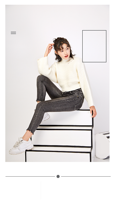 简约风秋季新品秋季服装上新海报背景