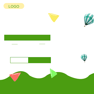 美白保湿霜卡通形状绿色主图直通车背景