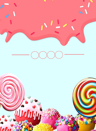 小清新美味甜品宣传海报背景