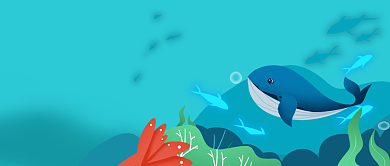 创意卡通时节海洋日微信公众号素材图片背景