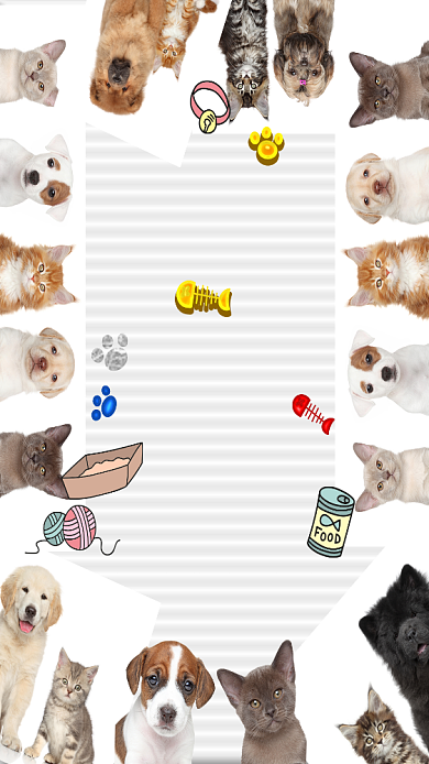 创意可爱宠物护理促销海报背景