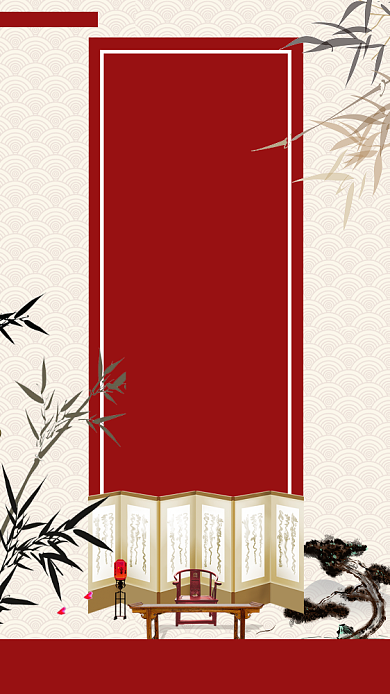 中国风书法培训招生海报背景