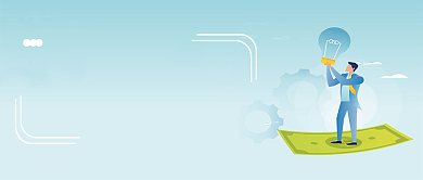 绿色卡通简约公众号首图背景