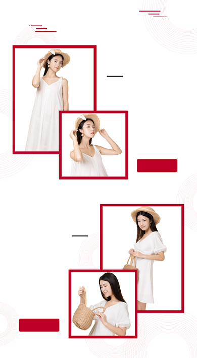 天猫女装春季上新关联模板淘宝banner背景