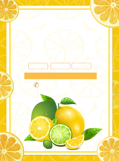 健康柠檬水果促销宣传广告印刷海报背景