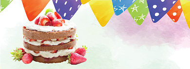 生日快乐淘宝banner背景