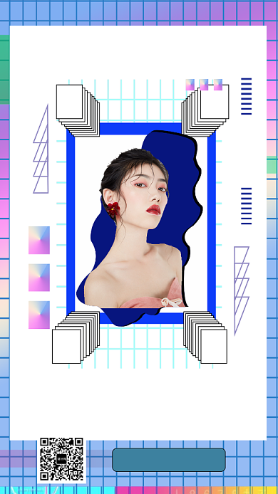 孟菲斯潮人必备手机海报背景