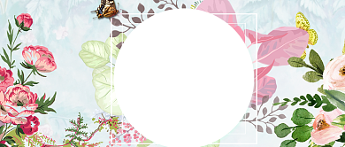 春季大赏水彩花卉公众号首图背景