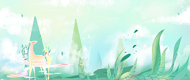 绿色梦幻公众号首图背景