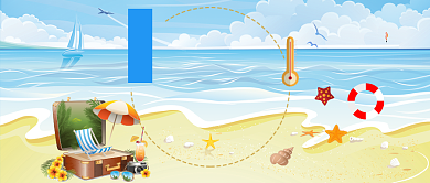 高温来袭渡劫指南漫画卡通公众号首图背景