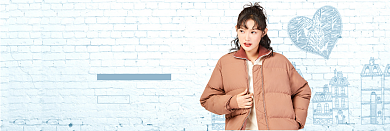 简约风格秋冬女装优惠banner背景