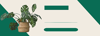 简约风园艺绿植专场淘宝banner背景