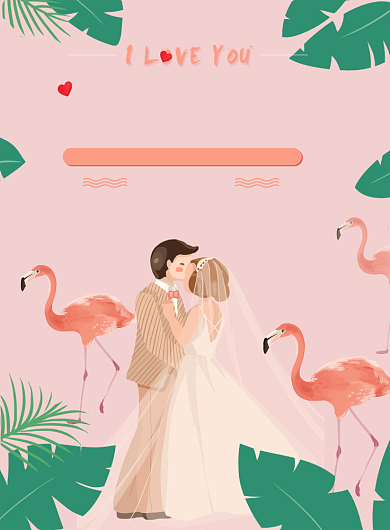 婚博会促销海报背景