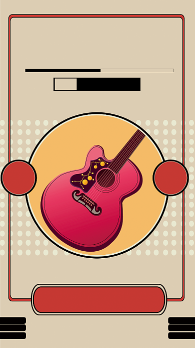 吉他培训简约招生宣传大气海报背景