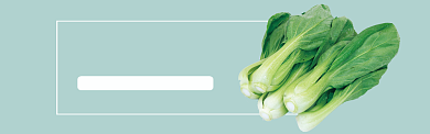 绿色水果蔬菜小油菜促销banner背景