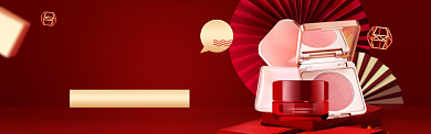 美妆护肤海报模版banner背景