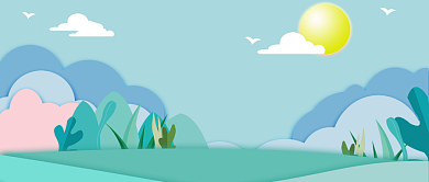 手绘插画你好夏天公众号首图背景