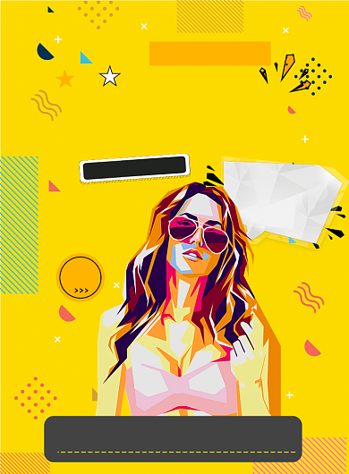 黄色大气商品清仓促销广告印刷海报模板背景