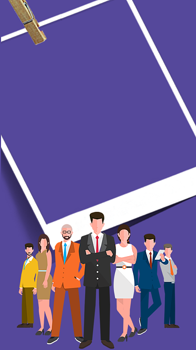 创意卡通春季招聘纳新手机海报背景