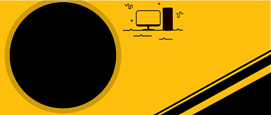 黄色简洁招聘公众号首图背景