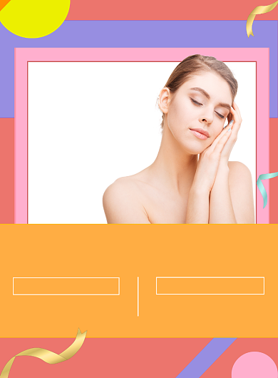 时尚简约彩色减肥健身宣传海报背景