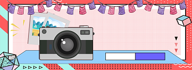 淘宝数码相机促销banner背景