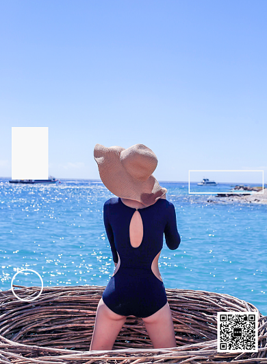 巴厘岛蜜月旅行热带海边度假促销印刷海报背景