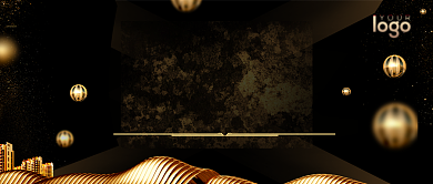 黑金大气房产宣传公众号首图背景