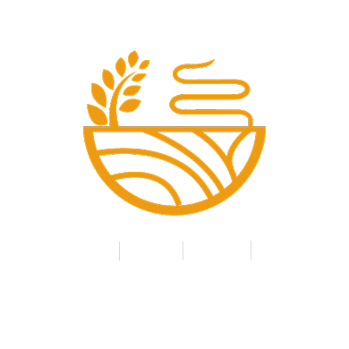 橙色设计坞餐饮企业logo背景